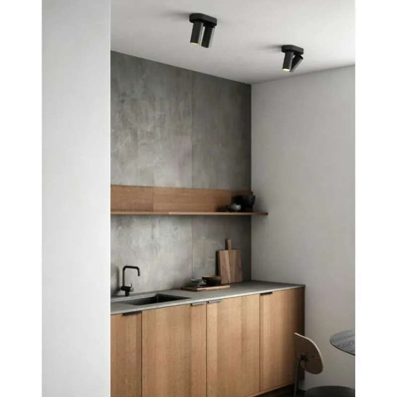 Luminaires Scandinaves-Design For The People by Nordlux Plafonnier MIMI Noir, 2 lumières