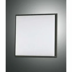 Luminaires Fabas Luce Plafonnier d'extérieur Fabas Luce Desdy LED Noir, 1 lumière