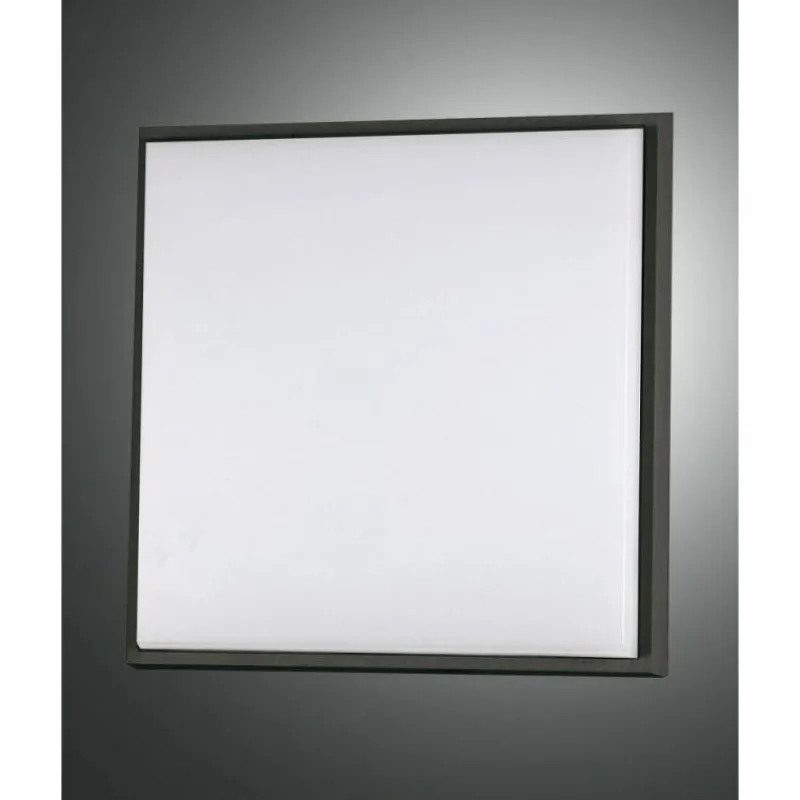 Luminaires Fabas Luce Plafonnier d'extérieur Fabas Luce Desdy LED Noir, 1 lumière