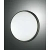 Luminaires Fabas Luce Plafonnier d'extérieur Fabas Luce Olly LED Noir, 1 lumière