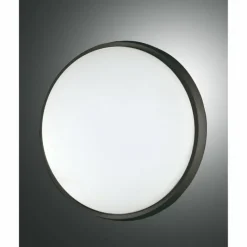 Luminaires Fabas Luce Plafonnier d'extérieur Fabas Luce Olly LED Noir, 1 lumière
