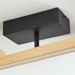 hofstein Plafonnier Disentis LED Écru, Noir, 1 lumière, Télécommandes