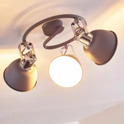 hofstein Plafonnier Dompierre Gris, Blanc, 3 lumières