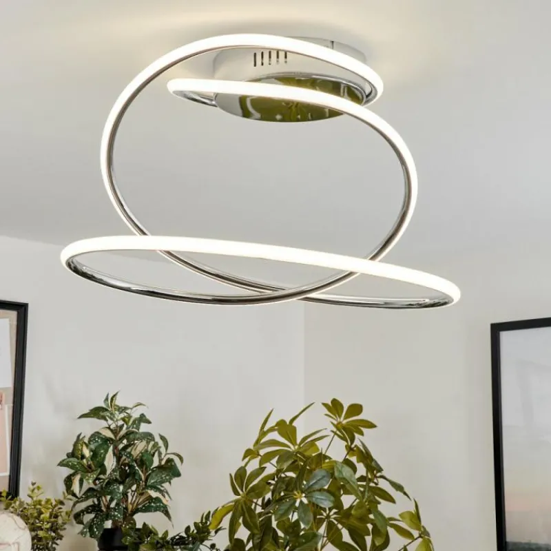 hofstein Plafonnier Donebas LED Chrome, 1 lumière