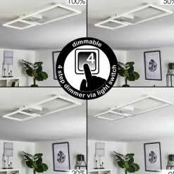 hofstein Plafonnier Doyon LED Blanc, 1 lumière