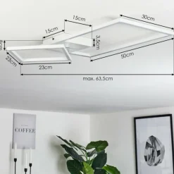 hofstein Plafonnier Doyon LED Blanc, 1 lumière