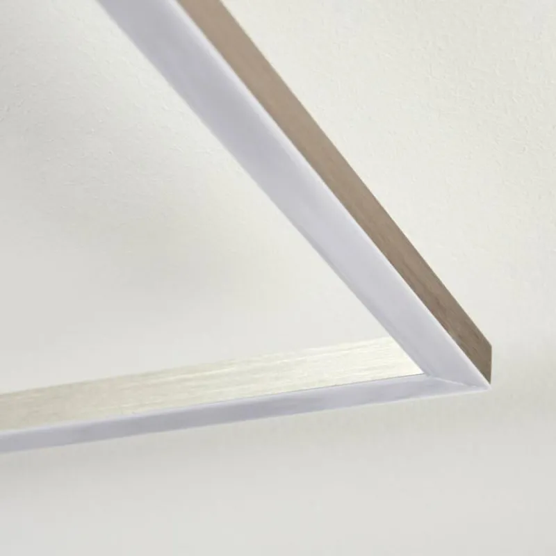 hofstein Plafonnier Doyon LED Nickel mat, 1 lumière