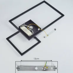 hofstein Plafonnier Doyon LED Noir, 1 lumière* Éclairage Led