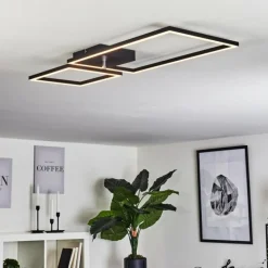 hofstein Plafonnier Doyon LED Noir, 1 lumière* Éclairage Led