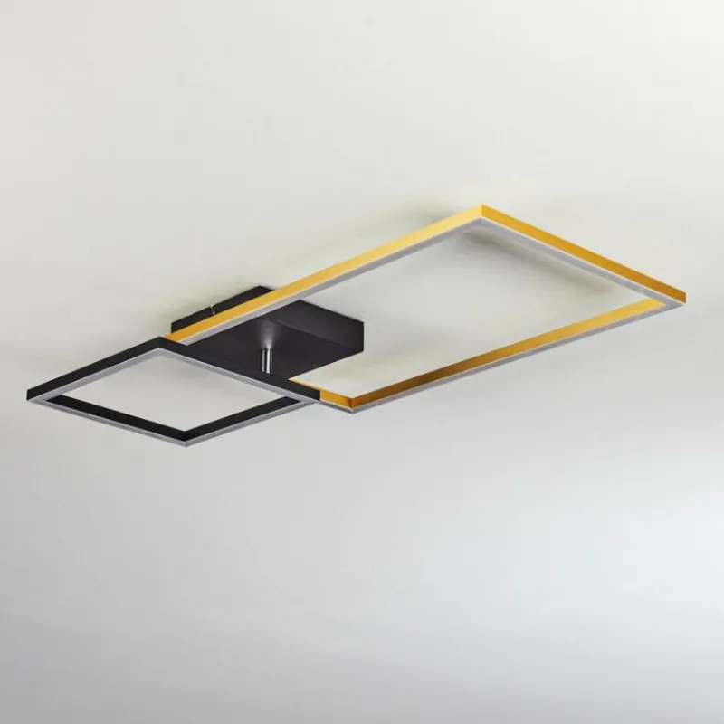 Lampes Dorées-hofstein Plafonnier Doyon LED Noir, 1 lumière