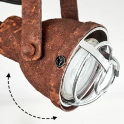 Lampes Industrielles-hofstein Plafonnier Drobak Rouille, 2 lumières