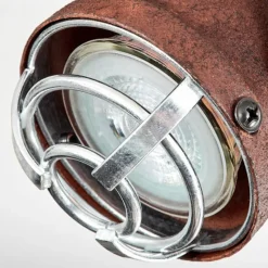 Lampes Industrielles-hofstein Plafonnier Drobak Rouille, 4 lumières