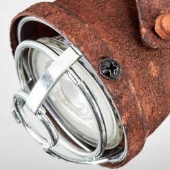 Lampes Industrielles-hofstein Plafonnier Drobak Rouille, Noir, 1 lumière