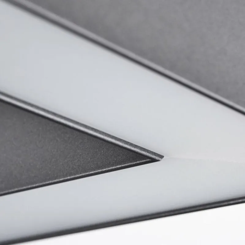 hofstein Plafonnier Dubuisson LED Anthracite, 1 lumière, Télécommandes