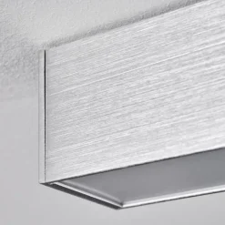 hofstein Plafonnier Dubuisson LED Aluminium, 1 lumière, Télécommandes