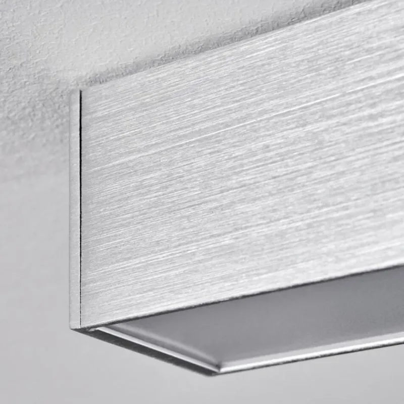 hofstein Plafonnier Dubuisson LED Aluminium, 1 lumière, Télécommandes