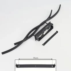 hofstein Plafonnier Eaglesham LED Noir, 1 lumière