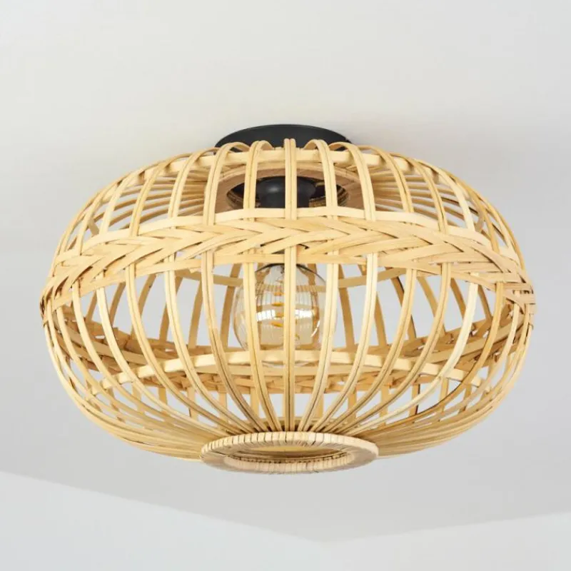 Luminaires Scandinaves-hofstein Plafonnier Egede Écru, Noir, 1 lumière