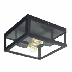 Luminaires Eglo Plafonnier Eglo ALAMONTE 1 Noir, 2 lumières