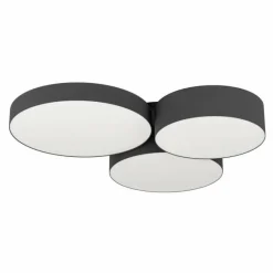 Luminaires Eglo Plafonnier Eglo BARBANO-Z LED Noir, 3 lumières