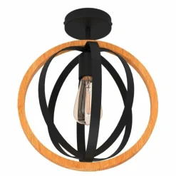 Luminaires Eglo Plafonnier Eglo BASILDON Noir, 1 lumière* Plafonniers