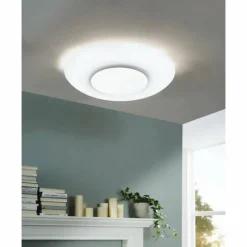 Luminaires Eglo Plafonnier Eglo BATIDA LED Blanc, 1 lumière, Télécommandes* Éclairage Led