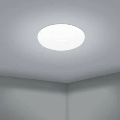Luminaires Eglo Plafonnier Eglo BATTISTONA LED Blanc, 1 lumière, Télécommandes* Éclairage Led