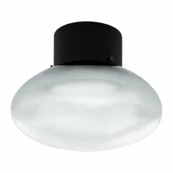 Suspension Verre Fumé-Luminaires Eglo Plafonnier Eglo BELATEGI Noir, 1 lumière