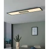 Luminaires Eglo Plafonnier Eglo BORDONARA LED Noir, Blanc, 1 lumière, Télécommandes* Éclairage Led