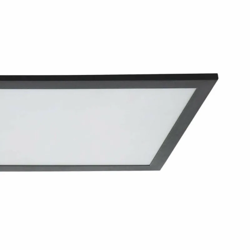 Luminaires Eglo Plafonnier Eglo BORDONARA LED Noir, Blanc, 1 lumière, Télécommandes* Éclairage Led