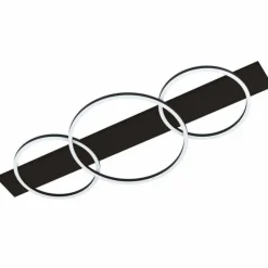 Lampes En Bois-Luminaires Eglo Plafonnier EGLO BOYAL LED Nickel mat, Noir, 3 lumières