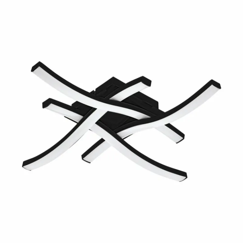 Luminaires Eglo Plafonnier Eglo CABEZAS LED Noir, 4 lumières* Éclairage Led