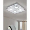 Luminaires Eglo Plafonnier Eglo CABI LED Chrome, 4 lumières