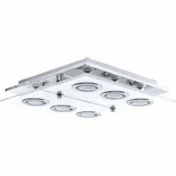 Luminaires Eglo Plafonnier Eglo CABO Chrome, 6 lumières