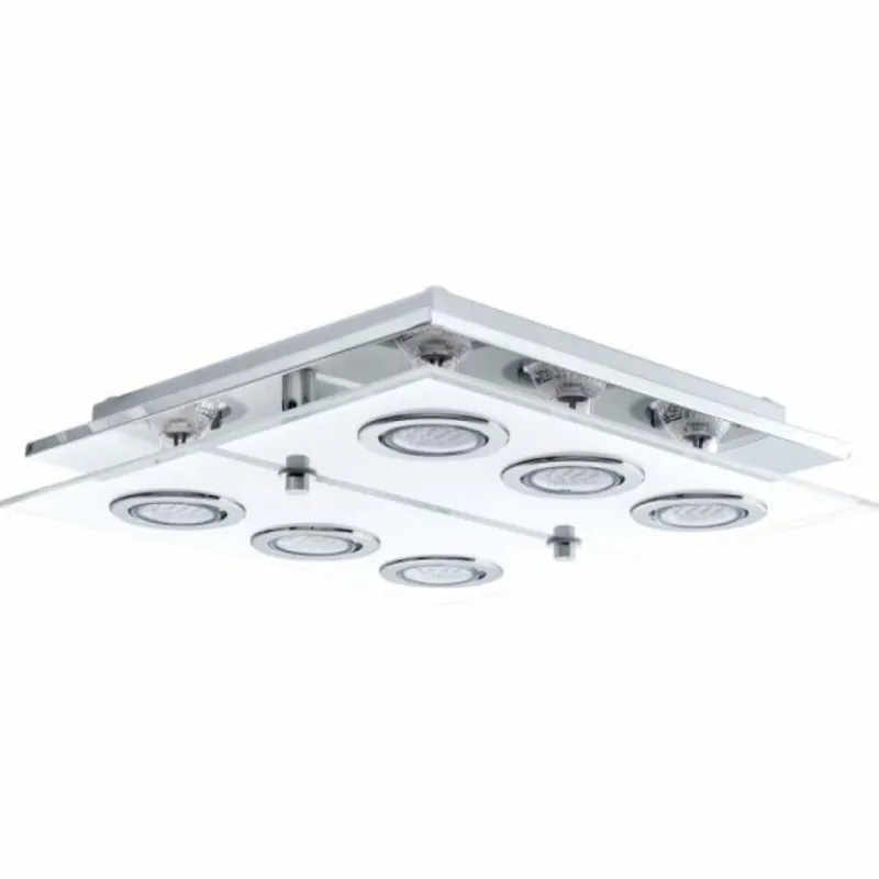 Luminaires Eglo Plafonnier Eglo CABO Chrome, 6 lumières