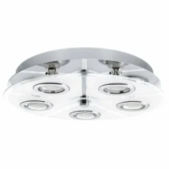 Luminaires Eglo Plafonnier Eglo CABO Chrome, 5 lumières