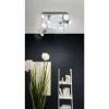 Luminaires Eglo Plafonnier Eglo CABO LED Chrome, 4 lumières