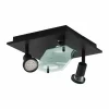 Luminaires Eglo Plafonnier Eglo CABO LED Noir, 4 lumières