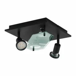 Luminaires Eglo Plafonnier Eglo CABO LED Noir, 4 lumières