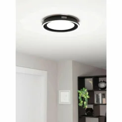 Luminaires Eglo Plafonnier Eglo CALAGRANO LED Noir, 2 lumières, Télécommandes* Éclairage Led