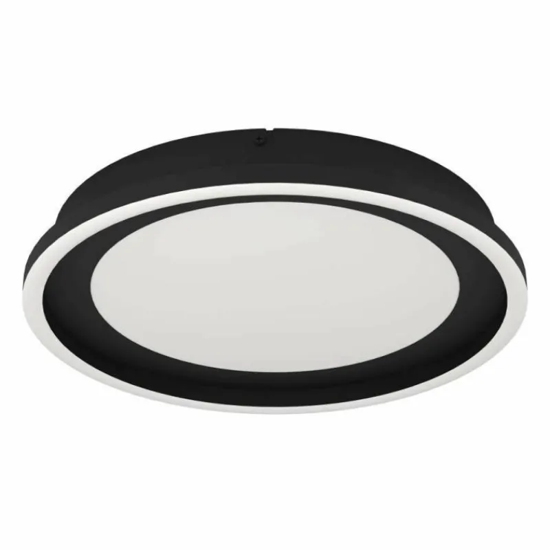 Luminaires Eglo Plafonnier Eglo CALAGRANO LED Noir, 2 lumières, Télécommandes* Éclairage Led