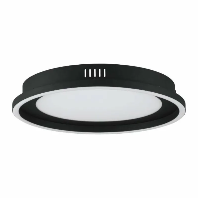Luminaires Eglo Plafonnier Eglo CALAGRANO LED Noir, 2 lumières, Télécommandes* Éclairage Led