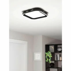 Luminaires Eglo Plafonnier Eglo CALAGRANO LED Noir, 2 lumières, Télécommandes* Éclairage Led