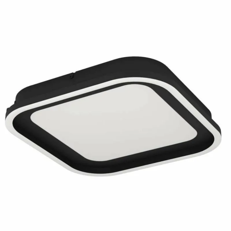 Luminaires Eglo Plafonnier Eglo CALAGRANO LED Noir, 2 lumières, Télécommandes* Éclairage Led