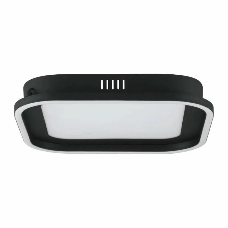 Luminaires Eglo Plafonnier Eglo CALAGRANO LED Noir, 2 lumières, Télécommandes* Éclairage Led