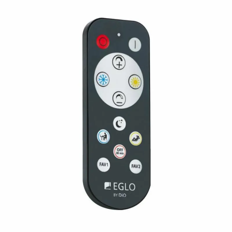 Luminaires Eglo Plafonnier Eglo CALAGRANO LED Noir, 2 lumières, Télécommandes* Éclairage Led