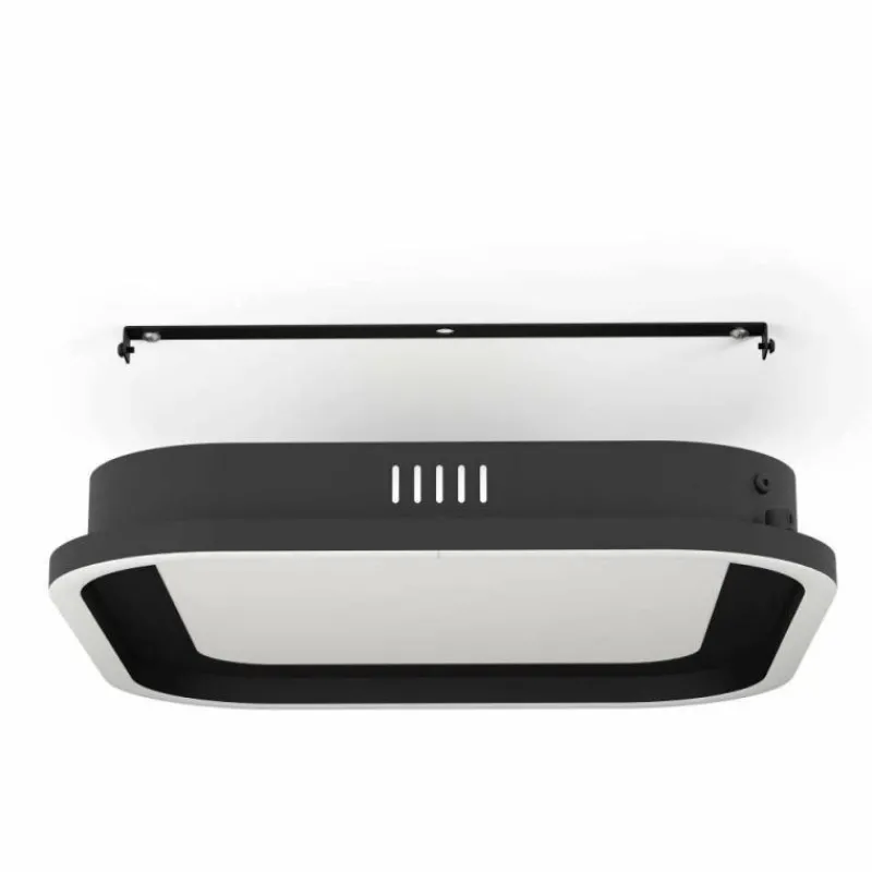 Luminaires Eglo Plafonnier Eglo CALAGRANO LED Noir, 2 lumières, Télécommandes* Éclairage Led