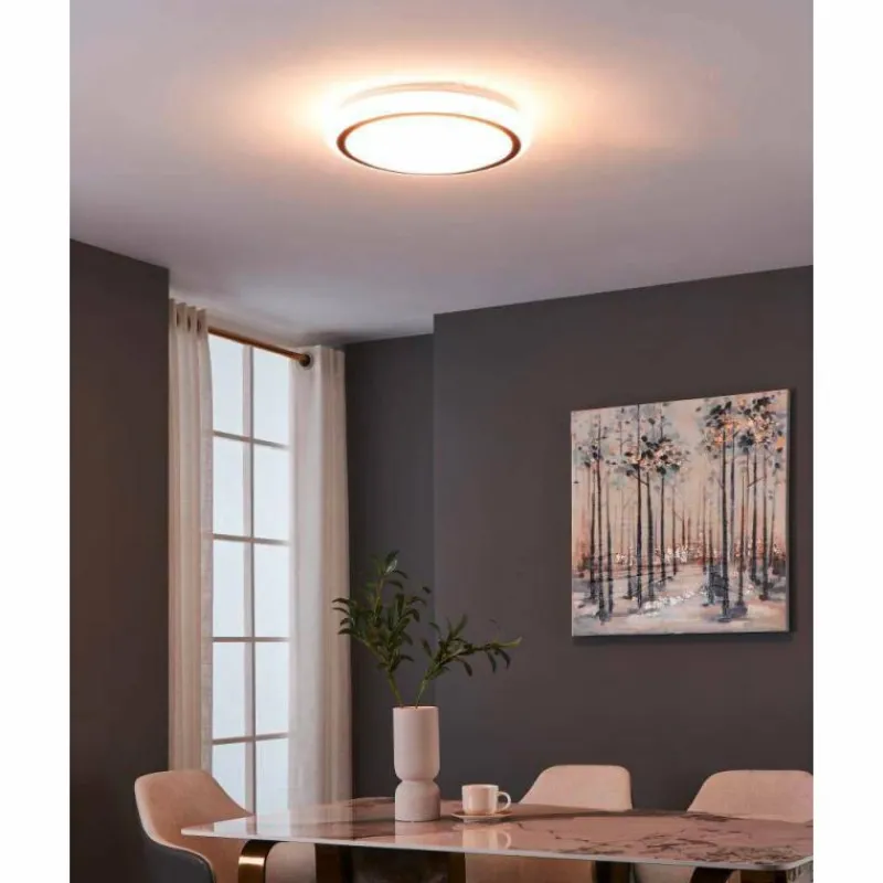 Luminaires Eglo Plafonnier Eglo CAPASSO LED Blanc, 1 lumière* Éclairage Led