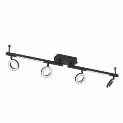 Luminaires Eglo Plafonnier Eglo CARDILLIO LED Noir, 6 lumières* Éclairage Led