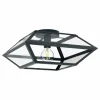 Luminaires Eglo Plafonnier EGLO CASEFABRE Noir, 1 lumière